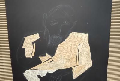 Etapy lidského života, koláž a asambláž, V. Ostatnický, S. K. Benda, 5. C, vedla Z. Macáková