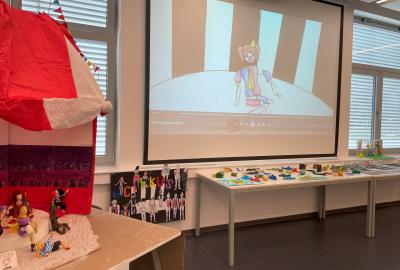 Projekt Cirkus, 6. C, návrh, loutky, šapitó, animace, vedla Z. Macáková