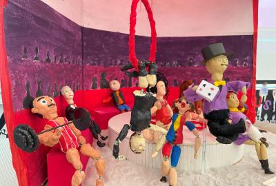 Projekt Cirkus, 6. C, modelované loutky, vedla Z. Macáková