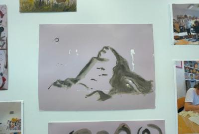 Linky umění, strukáž (speciální technika, malba vývojkou), vedl N. Tappert