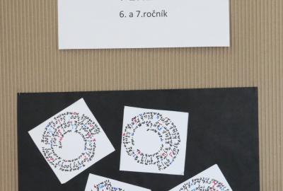 7.ročník Vv, "Psaní kaligrafickým perem, ukázka T.Kašparová, 7. C