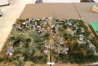 7. D dějepis-Vv, projekt "Husitské boje", diorama