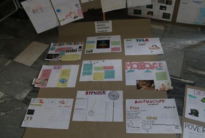7. D a 8. C anglický jazyk, projekt "Alternative medical treatments"