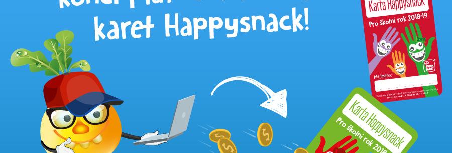 Upozornění! Končí platnost loňských karet Happysnack!