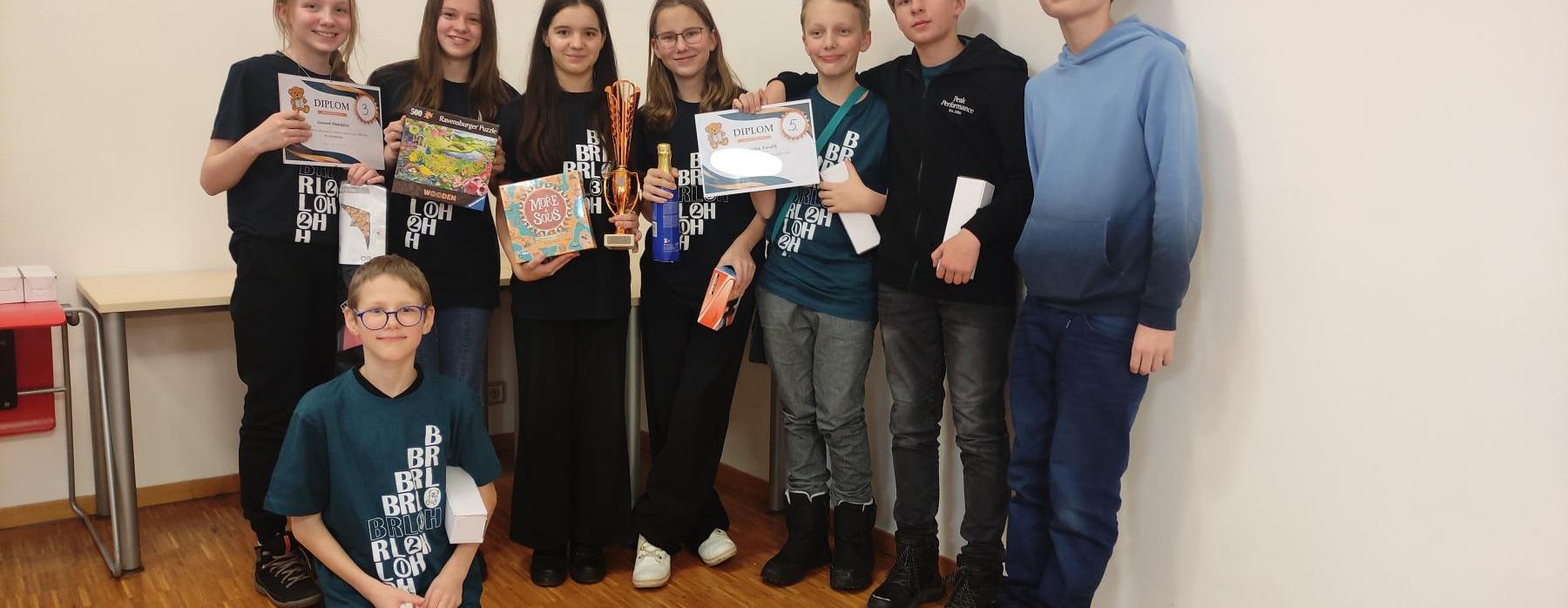 Veliký úspěch žáků 7. C v celostátním finále soutěže BRLOH